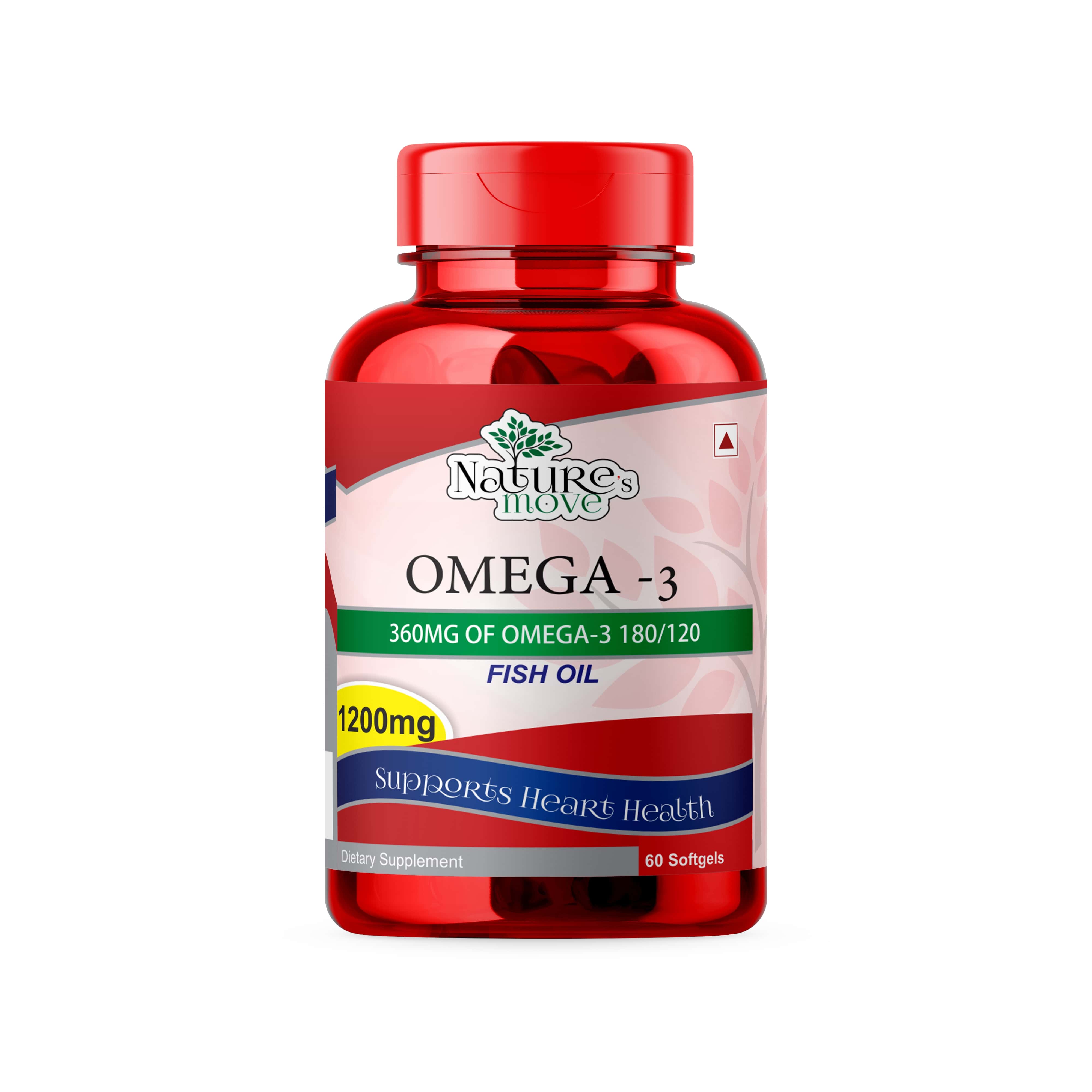 Nature's Move Omega 3 | Fish Oil 1200mg 